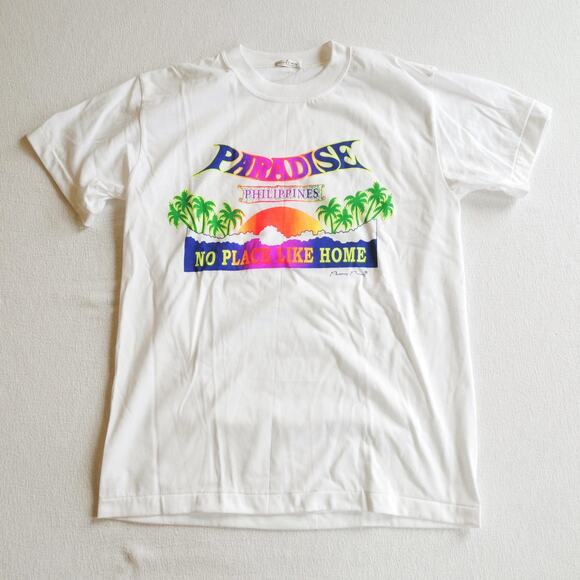Vintage t-shirt crewneck Purong Pinoy Phillipines Paradise funky tropical tee - Picture 6 of 10
